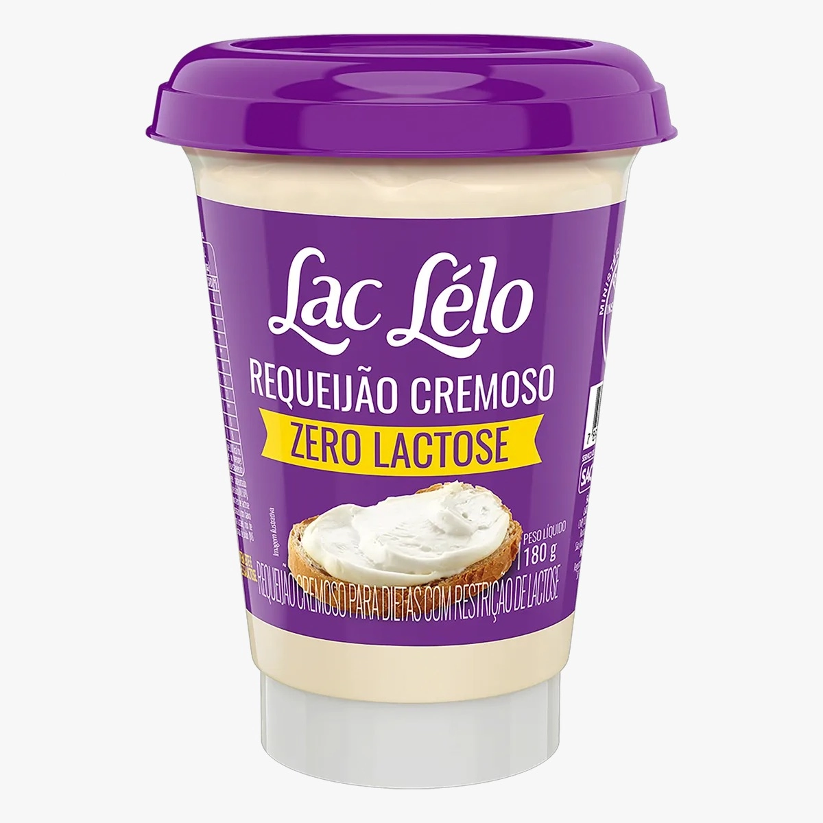 Requeijão Cremoso Zero Lactose Lac Lélo Copo 180g