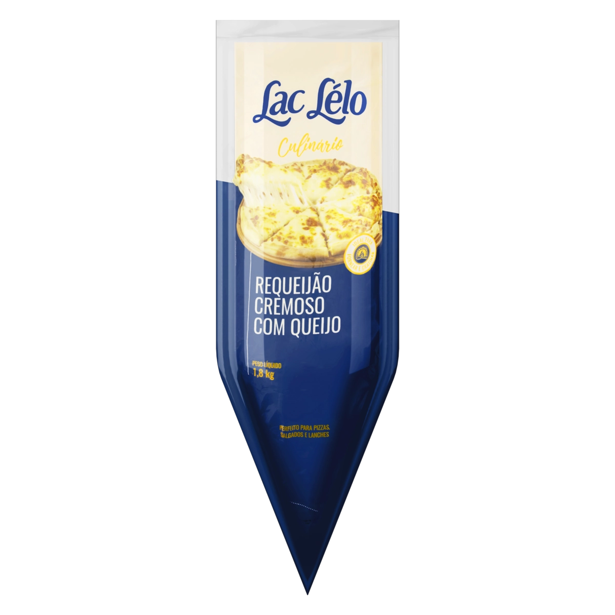 Requeijão Cremoso Com Queijo Uso Culinário Lac Lélo Bisnaga 1,8kg