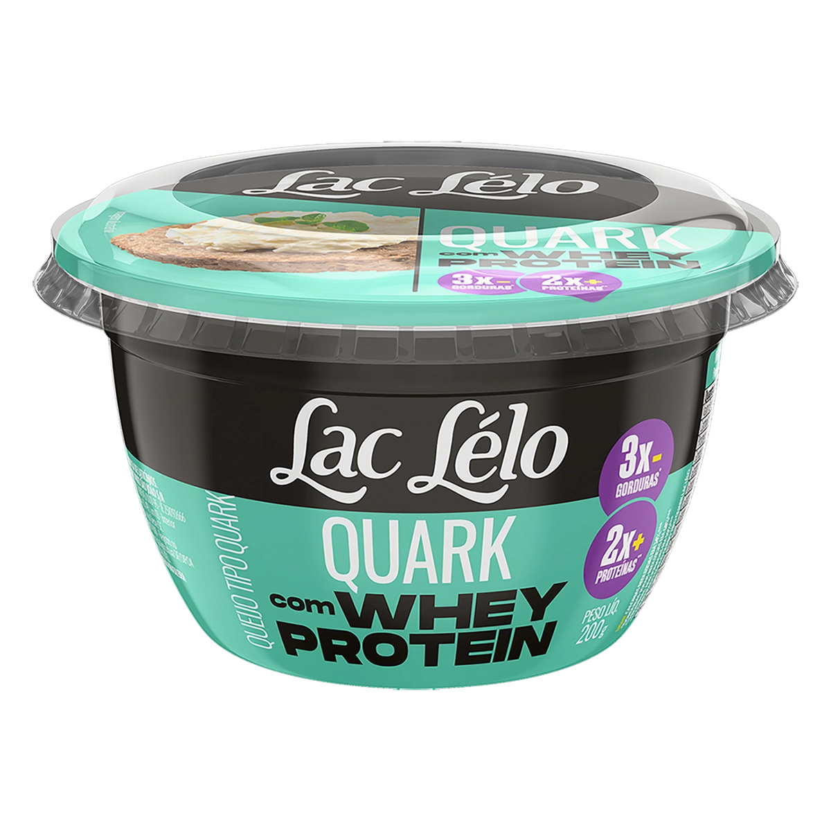 Queijo Quark Com Whey Protein Lac Lélo Pote 200g