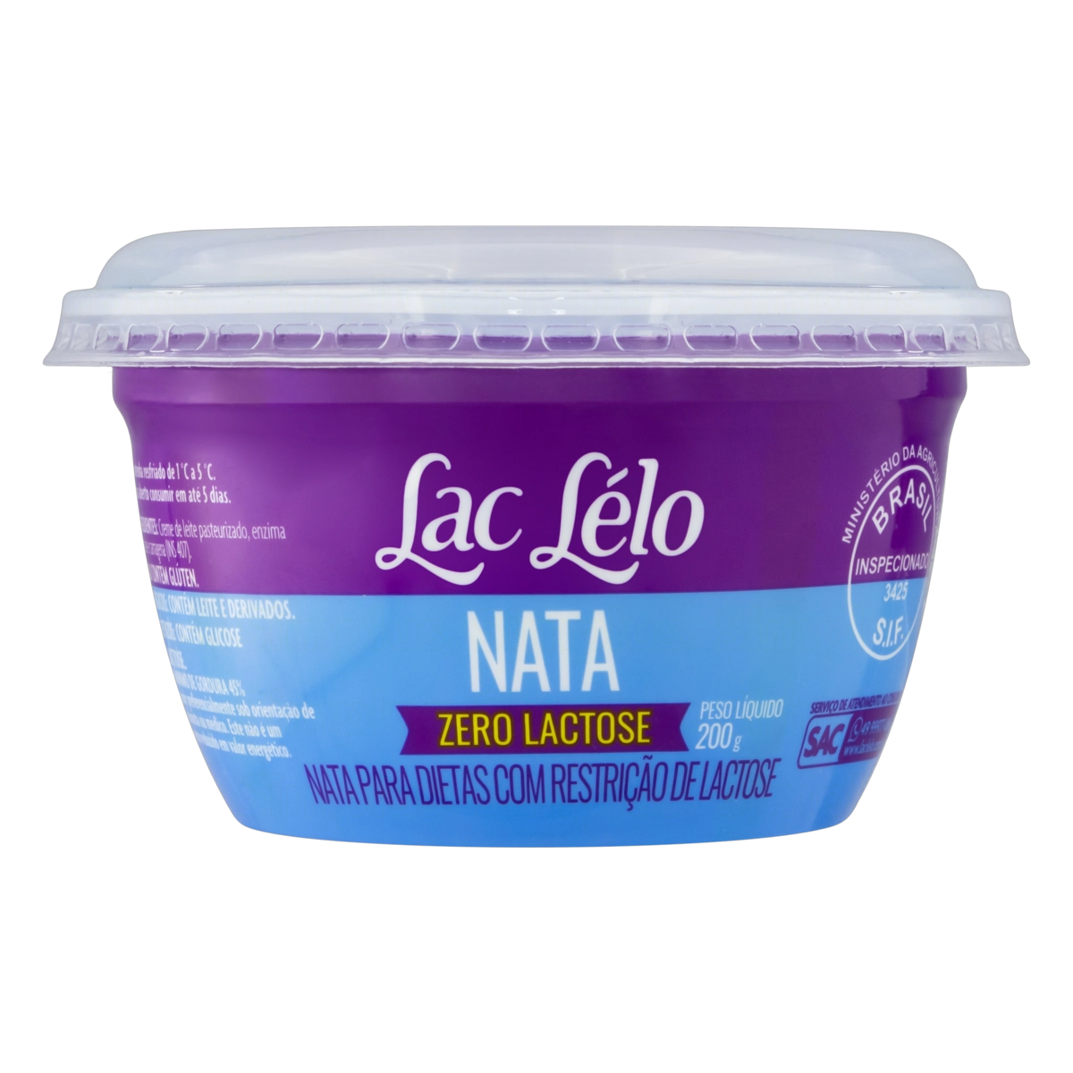 Nata Zero Lactose Lac Lélo Pote 200g
