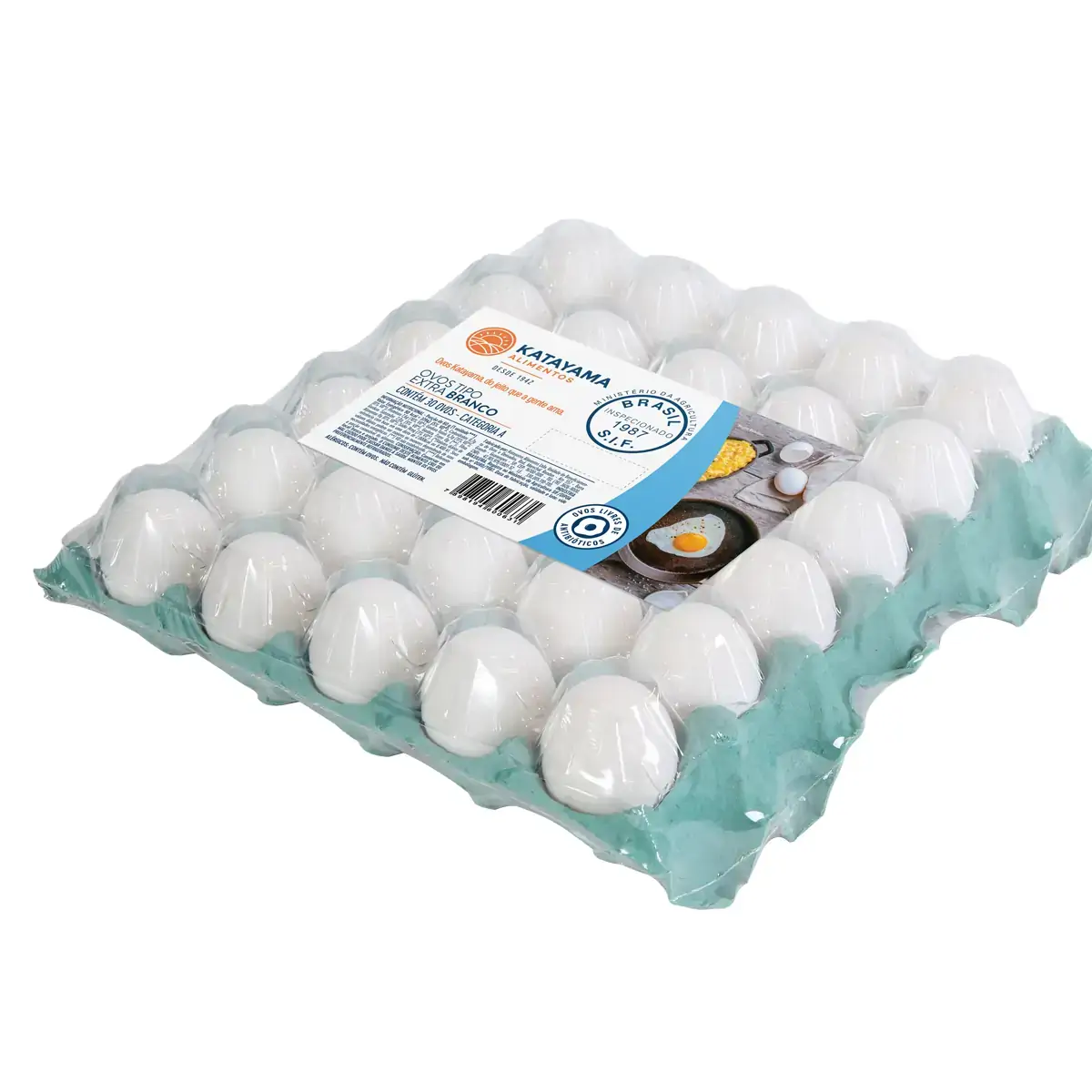 Ovos Extra Brancos KATAYAMA Bandeja Com 30 Unidades