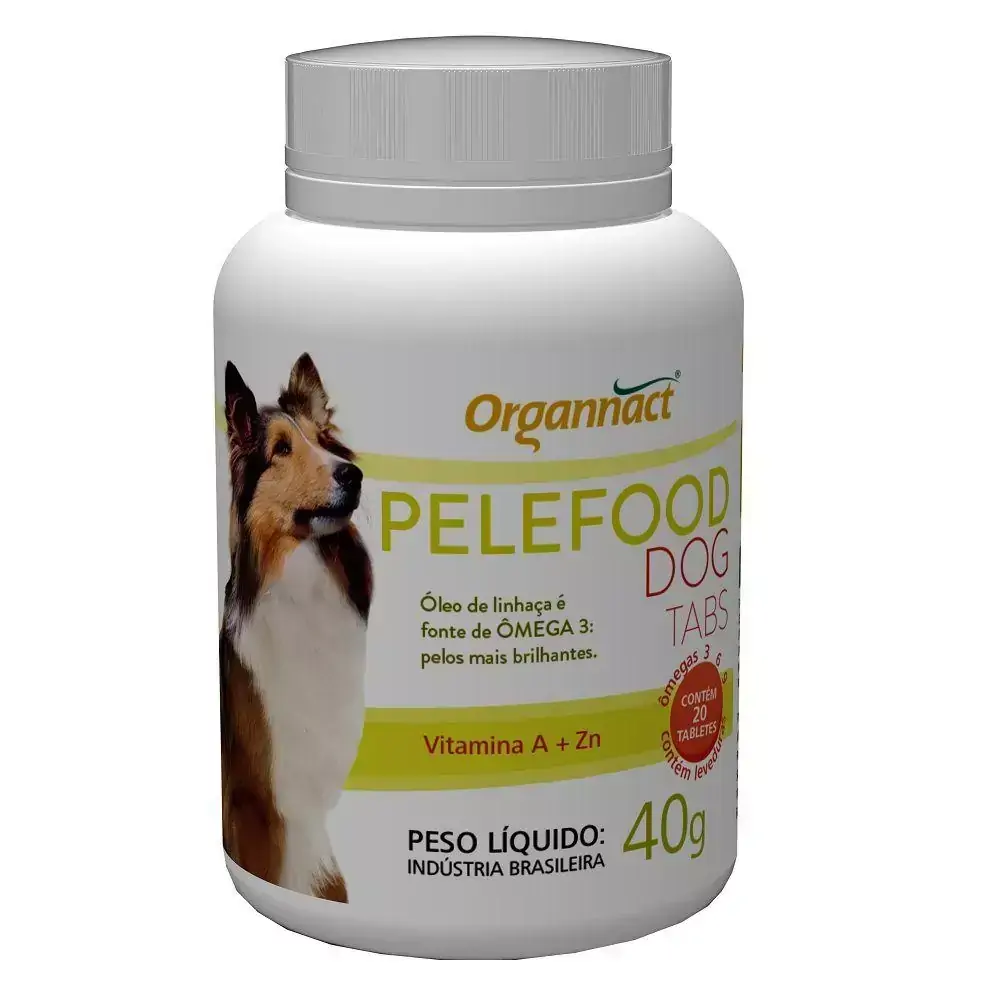Suplemento Vitamínico Mineral para Cães Pelefood Dog Tabs Organnact 40g
