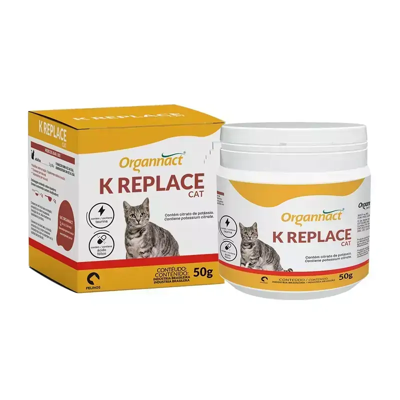 Suplemento Vitamínico para Gatos K Replace Cat Organnact 50g