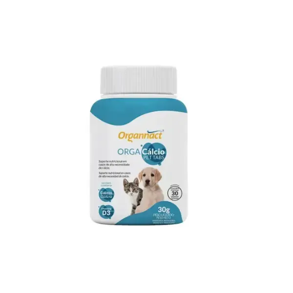 Orga Calcio Pet Tabs 30 Tabletes Organnact