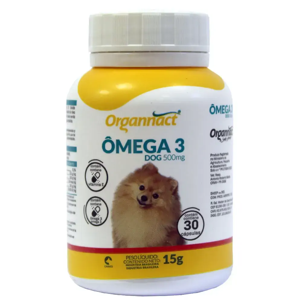 Ômega 3 Dog Organnact 30 Cápsulas 500mg