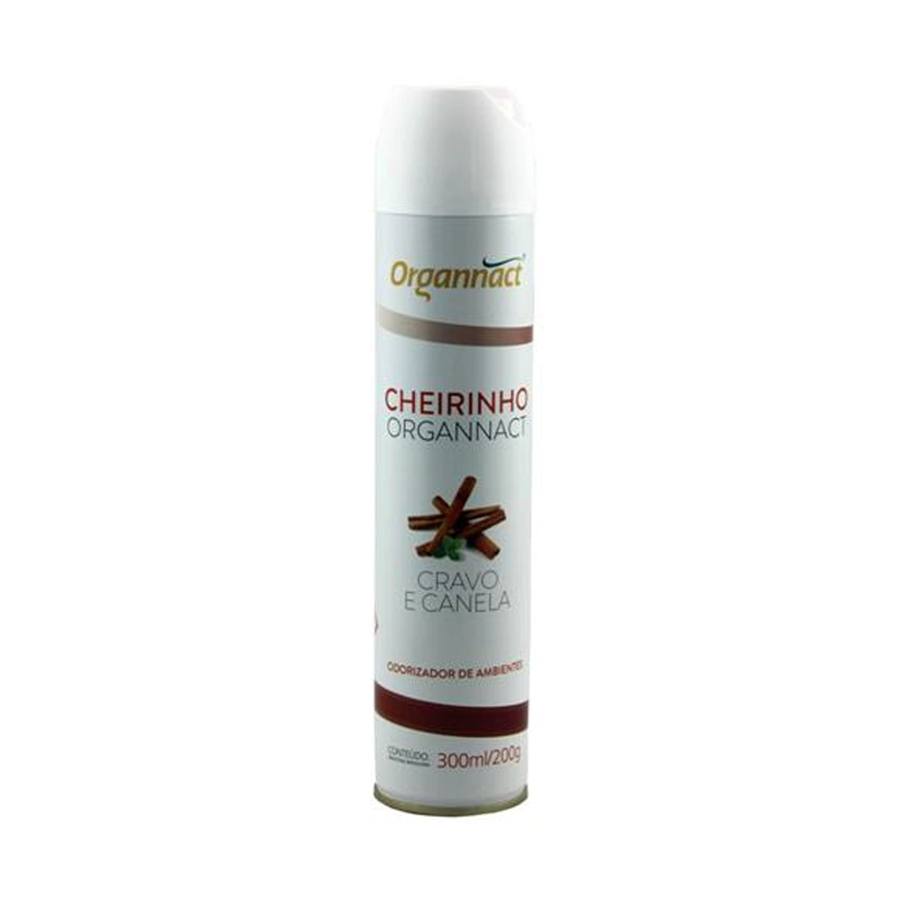 Aromatizador Organnact Cheirinho Cravo e Canela 300ml