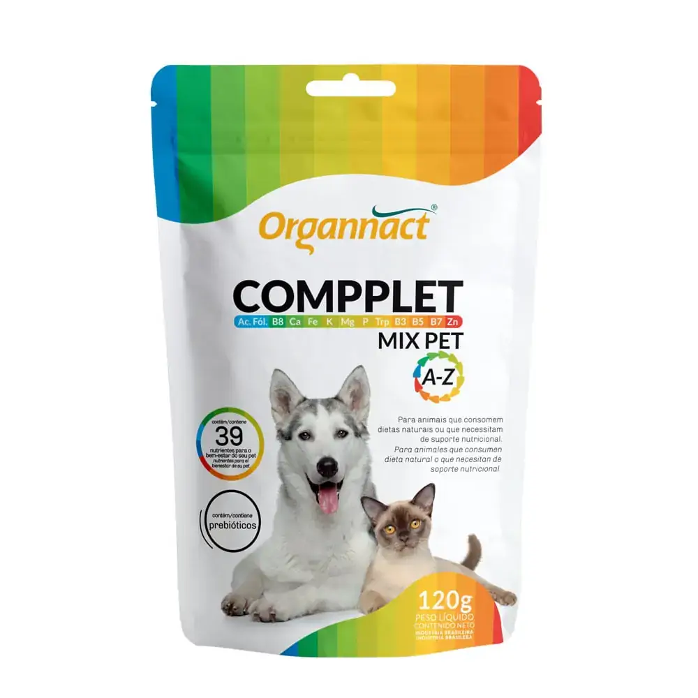 Suplemento Vitamínico Organnact Compplet Mix Pet A-Z