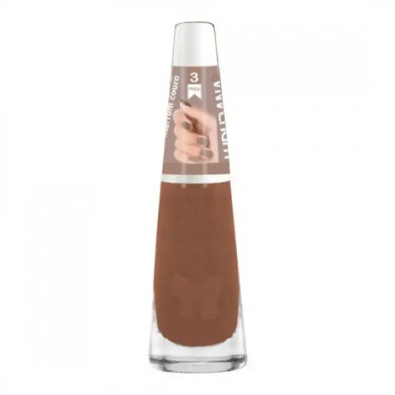 Esmalte Ludurana Marrom Couro
