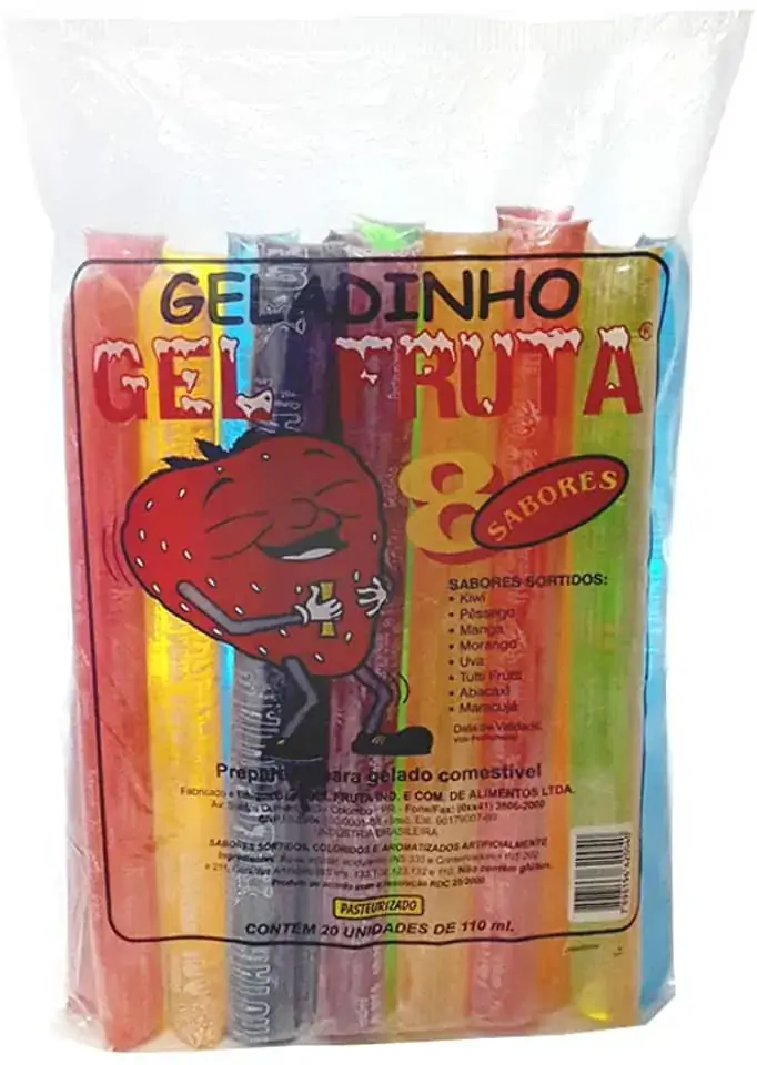 Geladinho Gel Fruta 40unidade