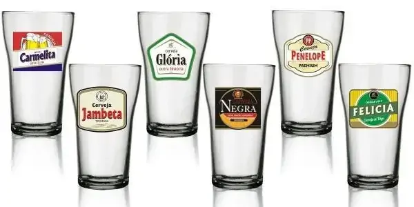 Cj 6 Copos Boteco Vintage