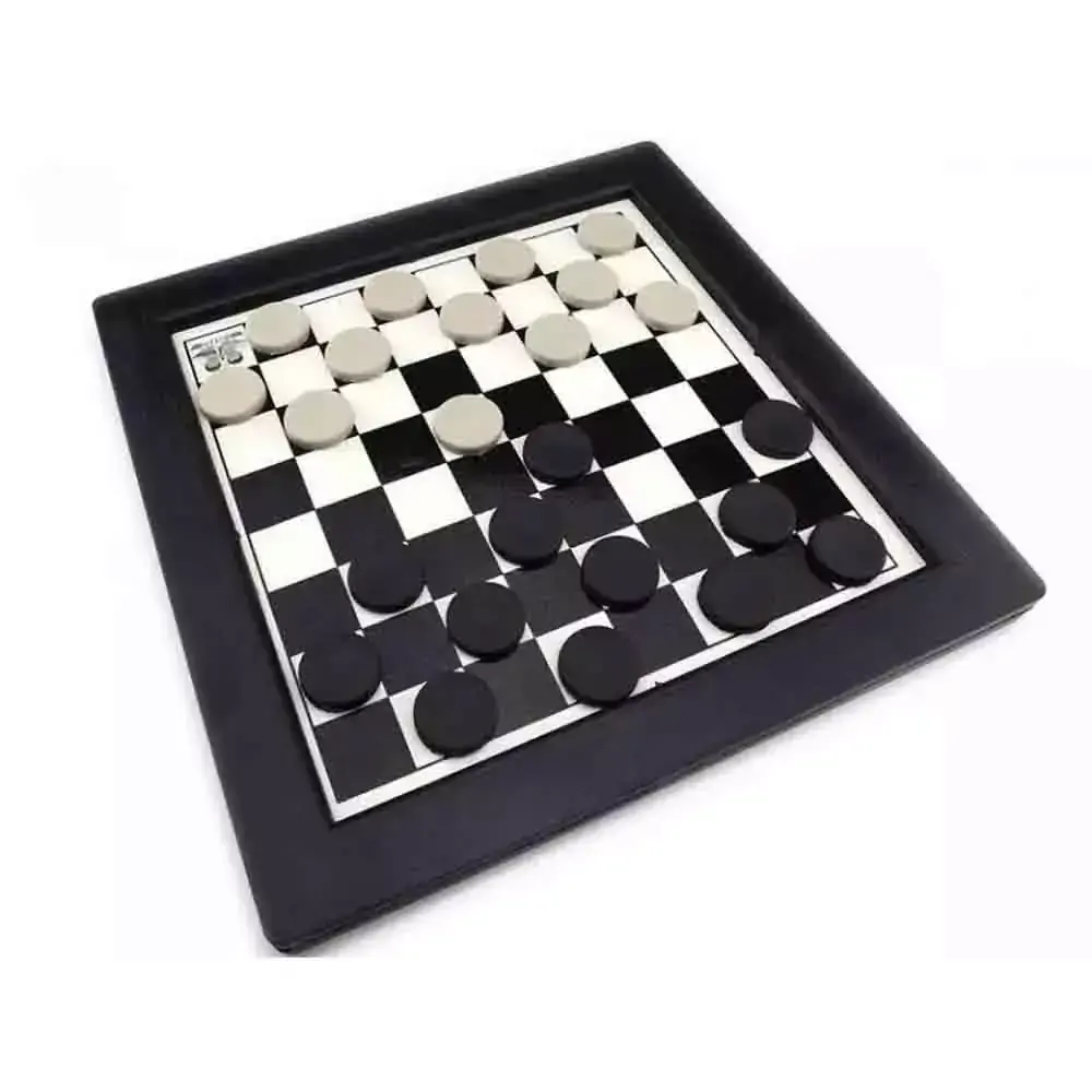 Jogo Dama e Trilha Tabuleiro Plástico 32 Cm Acompanha Manual de Regulamento dos Jogos, Dutati, +7 Anos - 106084