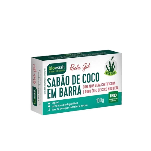 Sabao De Coco Barra Bela Gil Biowash 100g