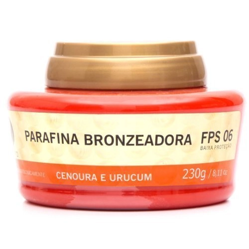 Parafina Bronzeadora Fps 6 230g Cenoura E Urucum