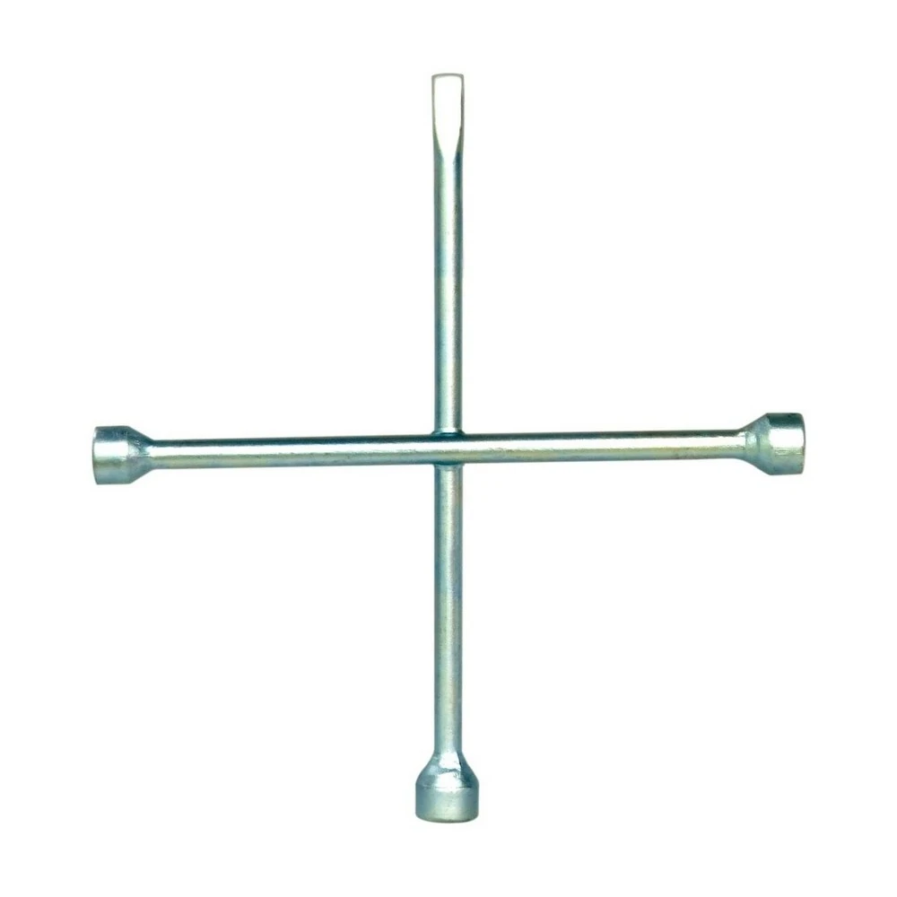 Chave de Roda Tipo Cruz com Espátula 17x19mm e 21mm - KRAUCHER 1530