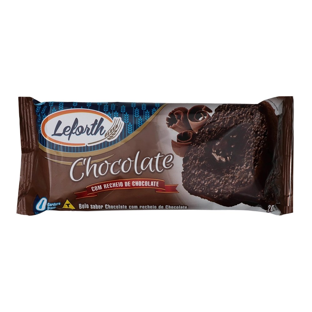 Bolo Leforth Choc C/ Recheio Choc 200g