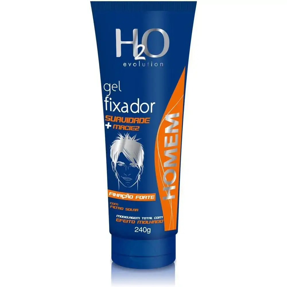 Gel Fixador Forte H2o Evolution Homem Bisnaga 240g