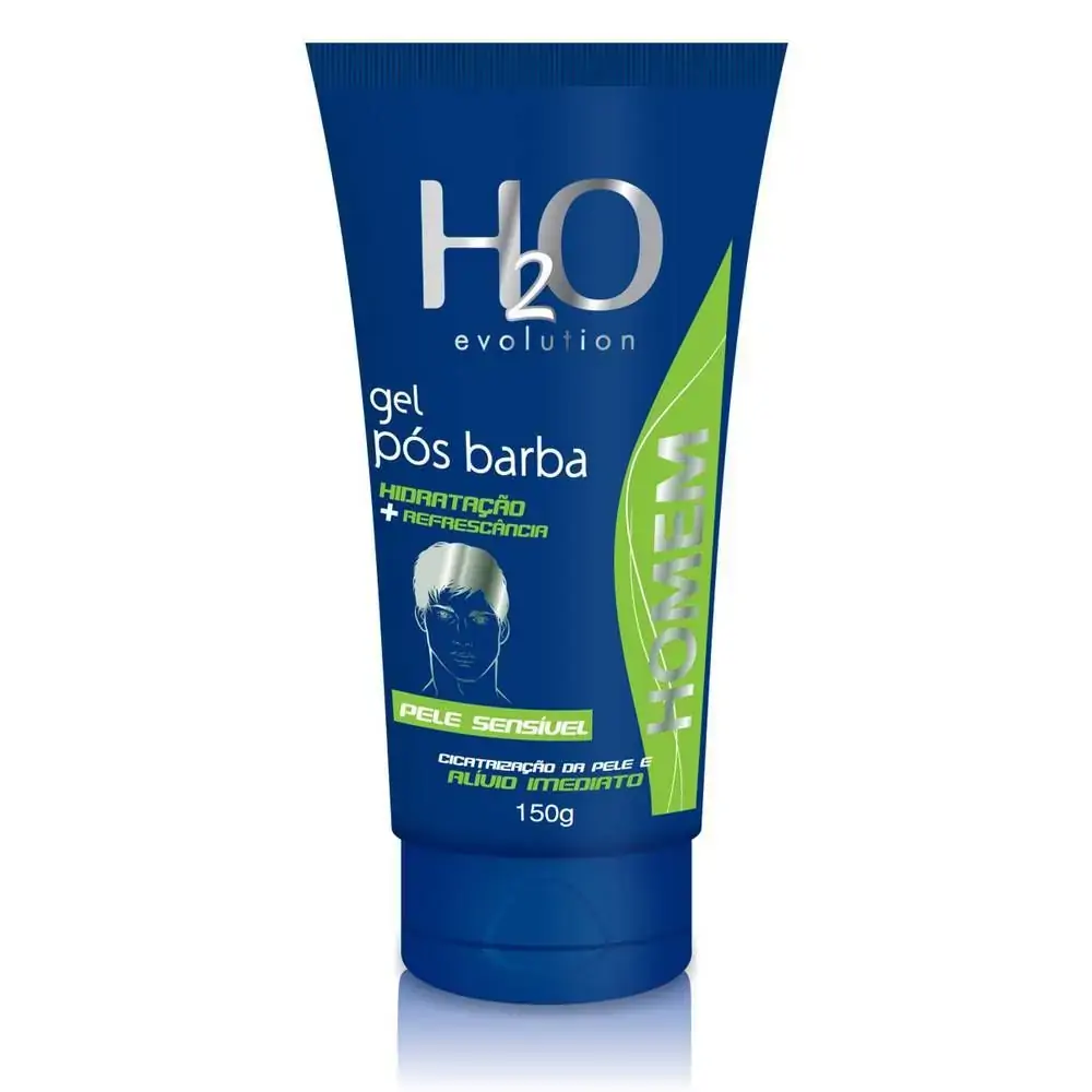 Gel Pós Barba Pele Sensível H2o Evolution Homem Bisnaga 150g