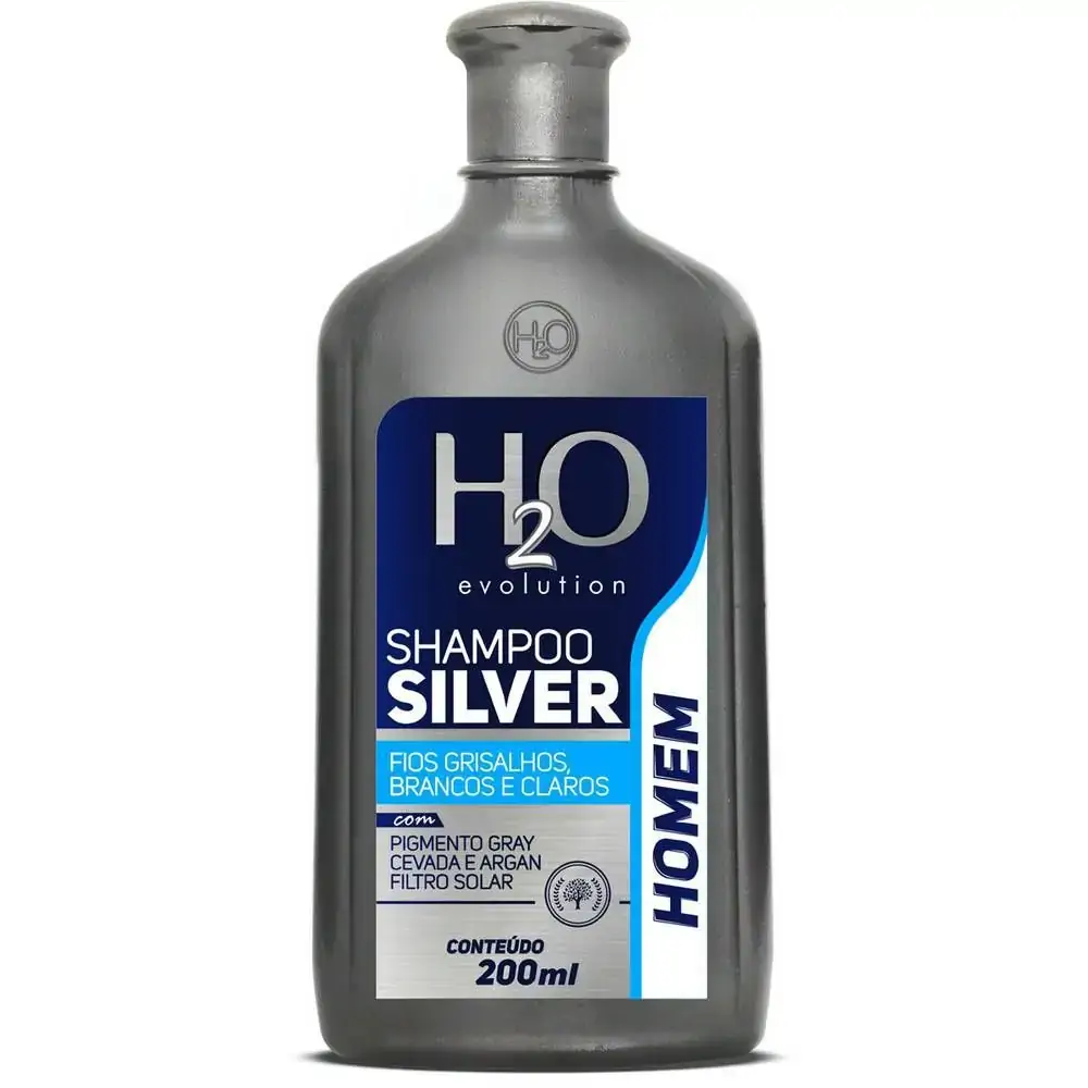 Shampoo H2o Evolution Homem Silver Frasco 200ml