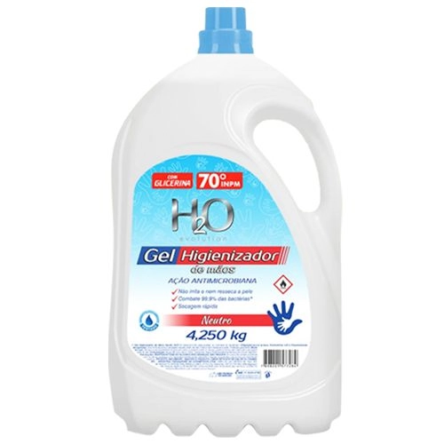 Alcool Gel H2o 4,250kg
