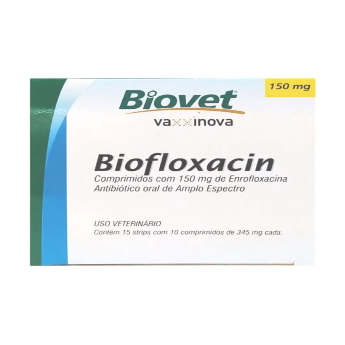 Biofloxacin Cães 150mg Biovet 10cpr
