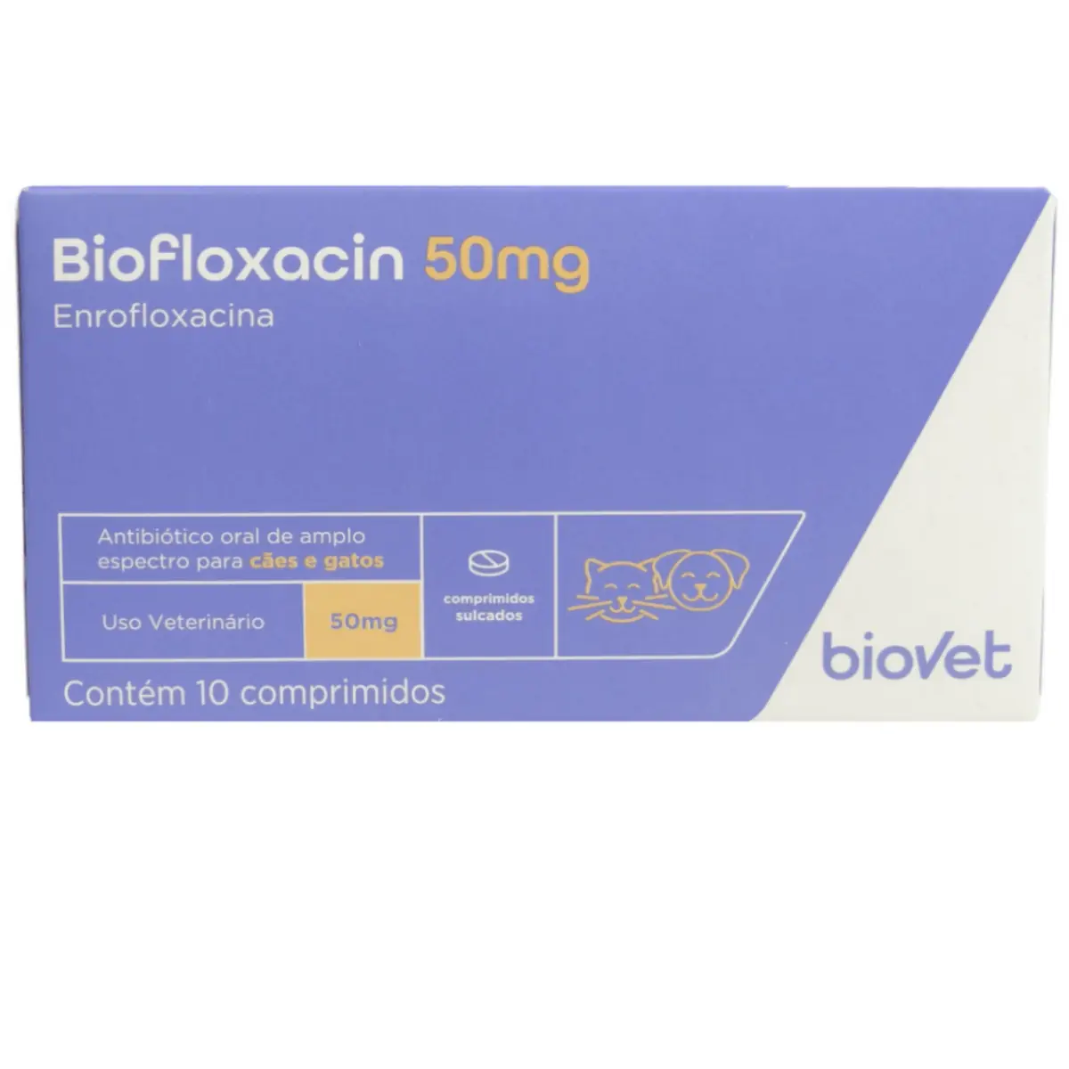 Biofloxacin 50mg 10 Comprimidos