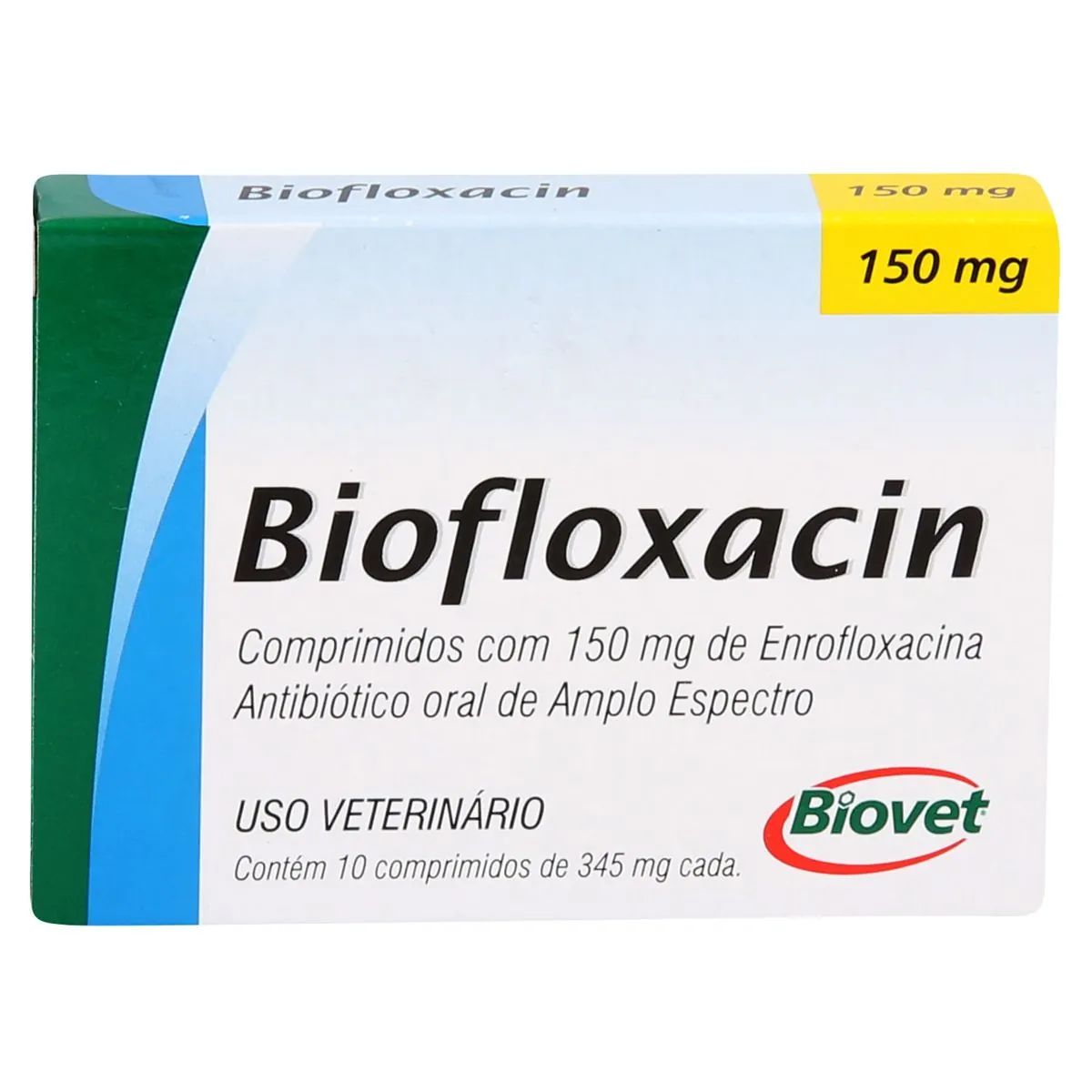 Antimicrobiano para Cães Biofloxacin 150mg 10 comprimidos