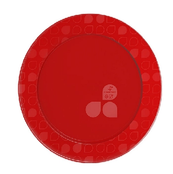 Prato Red.15cm Vermelho C/10