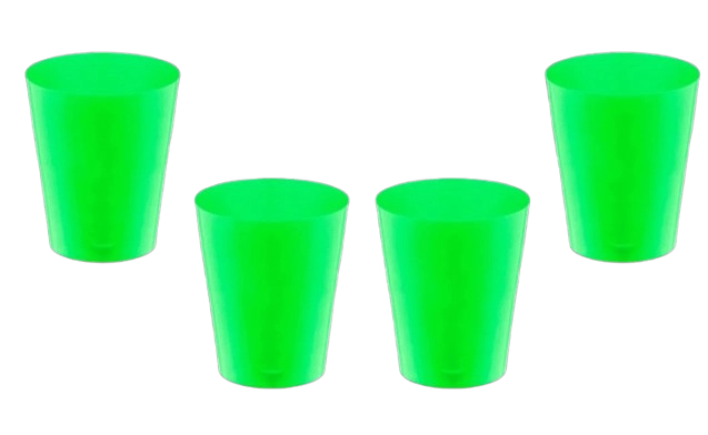 Copo Mini Doce Vd Neon 25ml Strawplast