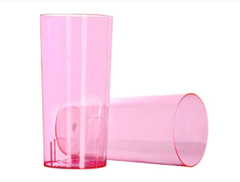 Copo Desc 340ml Strawplast C/10und Rosa Neon