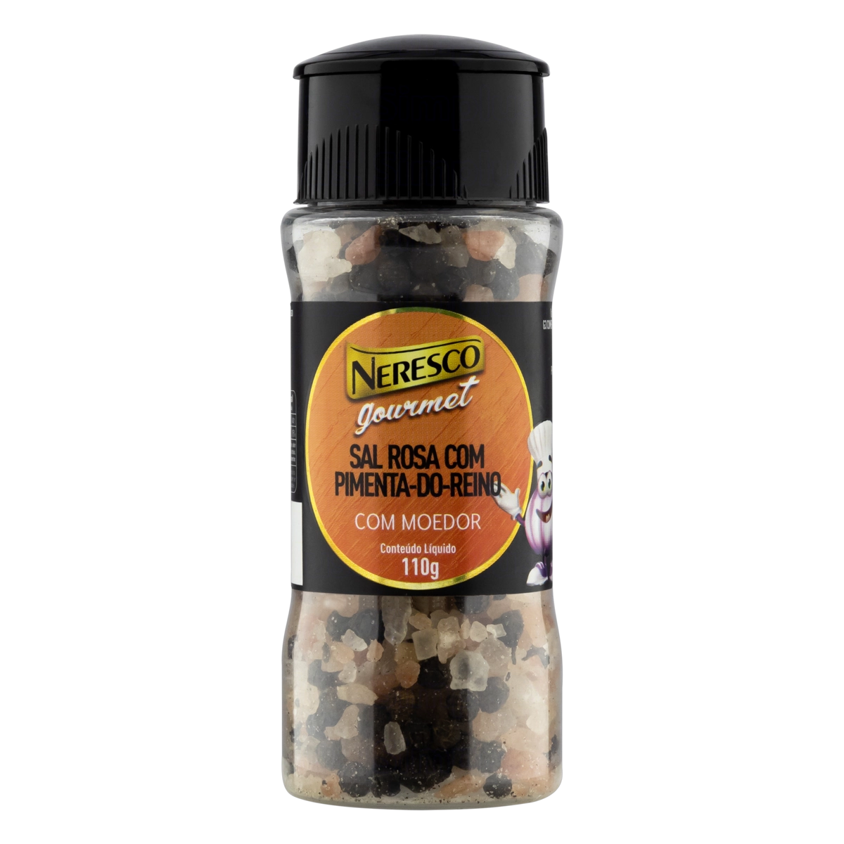 Sal Rosa Com Moedor Pimenta Do Reino Neresco Gourmet Frasco 110g