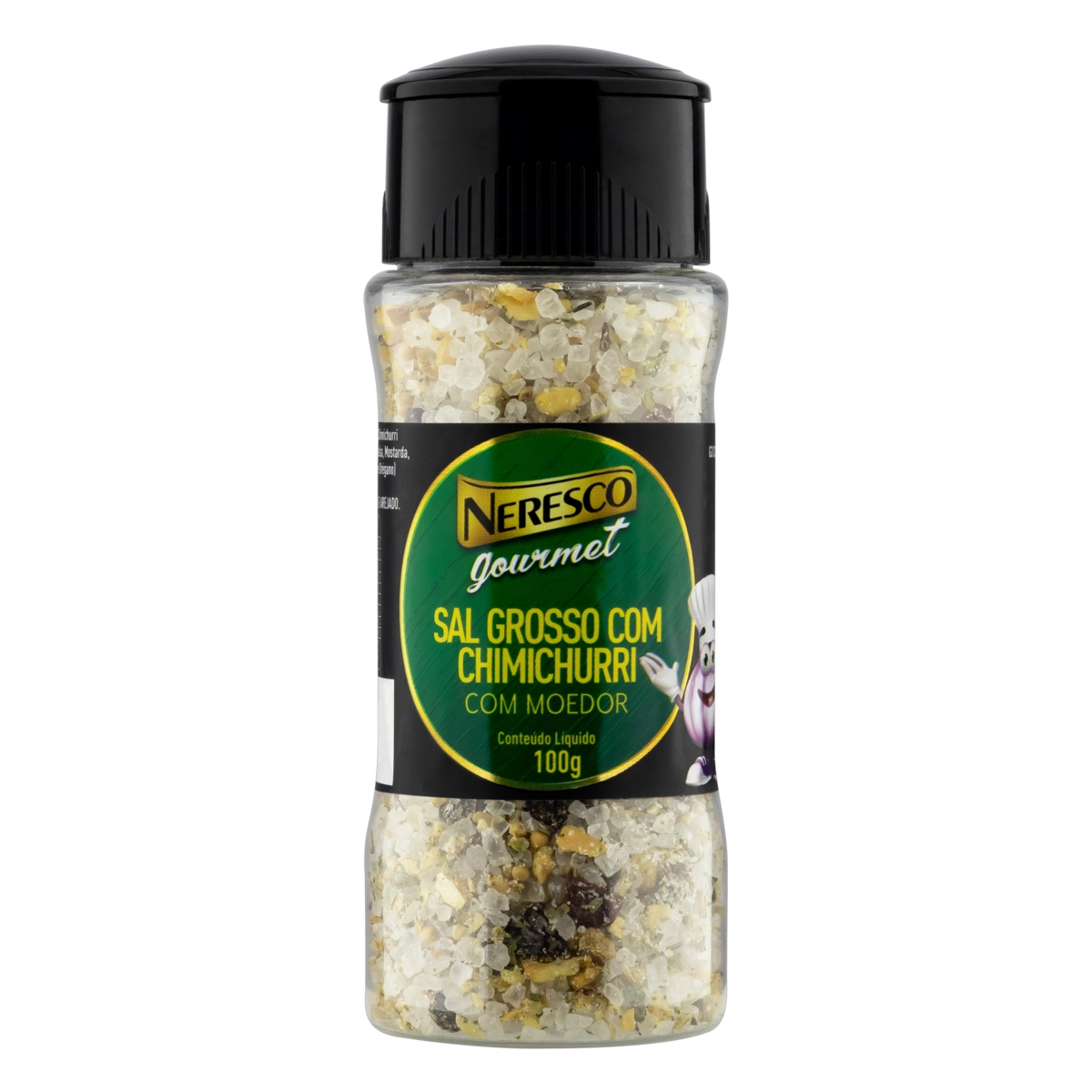 Sal Grosso Com Moedor Chimichurri Neresco Gourmet Frasco 100g