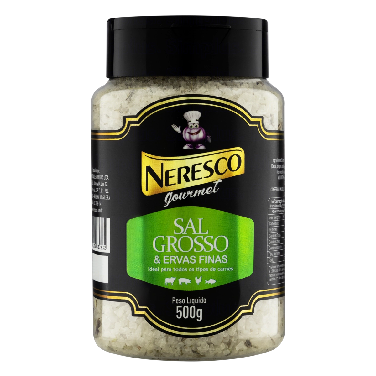 Sal Grosso Ervas Finas Neresco Gourmet Frasco 500g