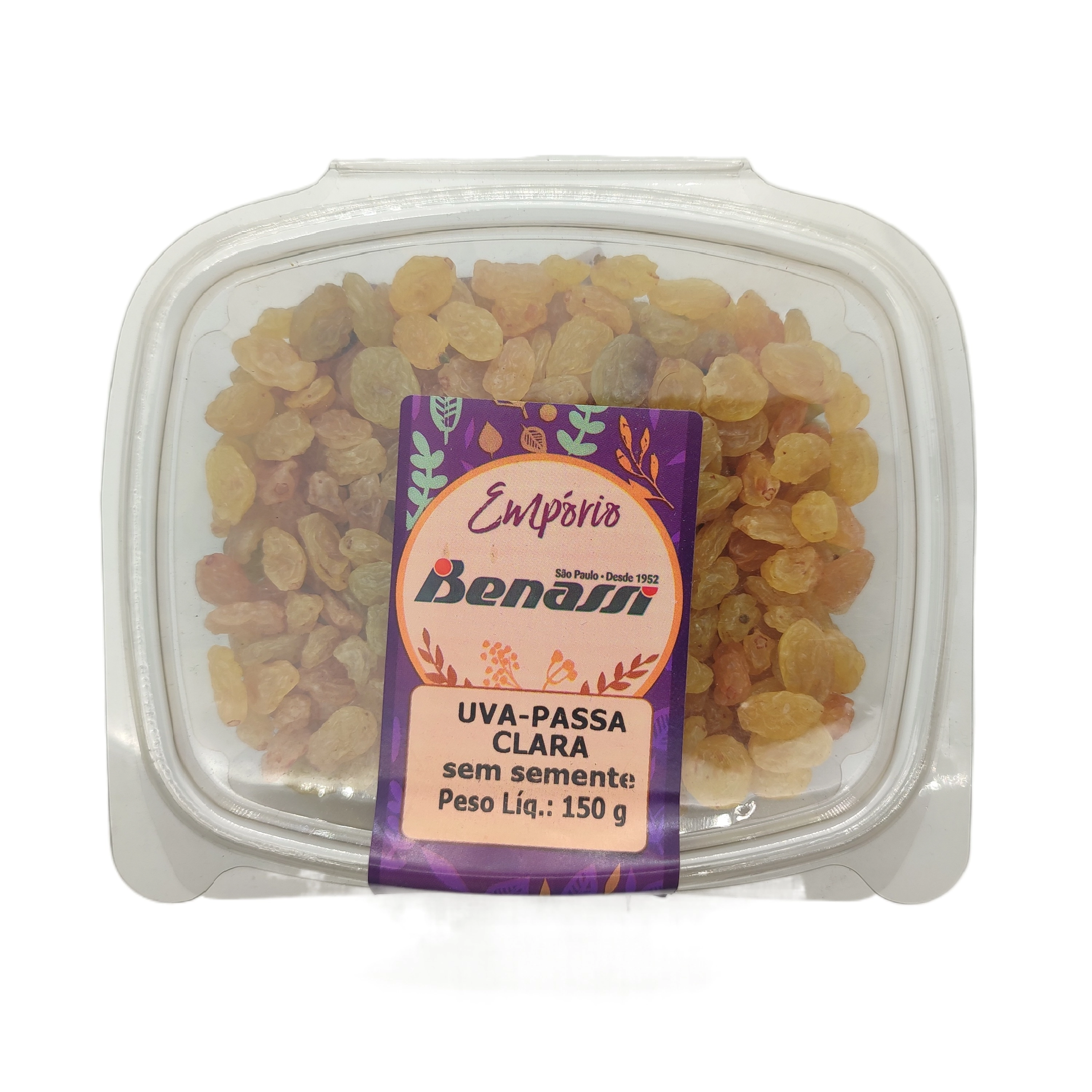 Uva Passa Benassi Clara S/semente Pote 150g
