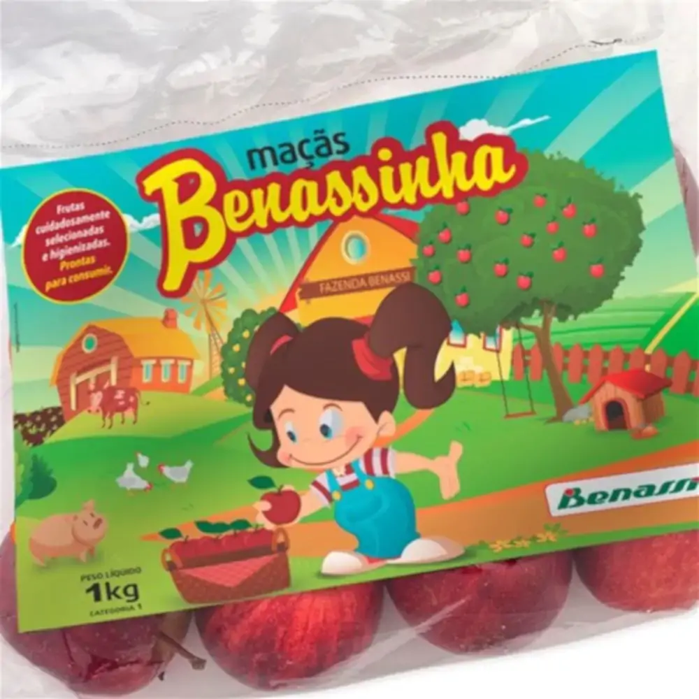 Maçã Turma Da Mônica Pacote 1kg