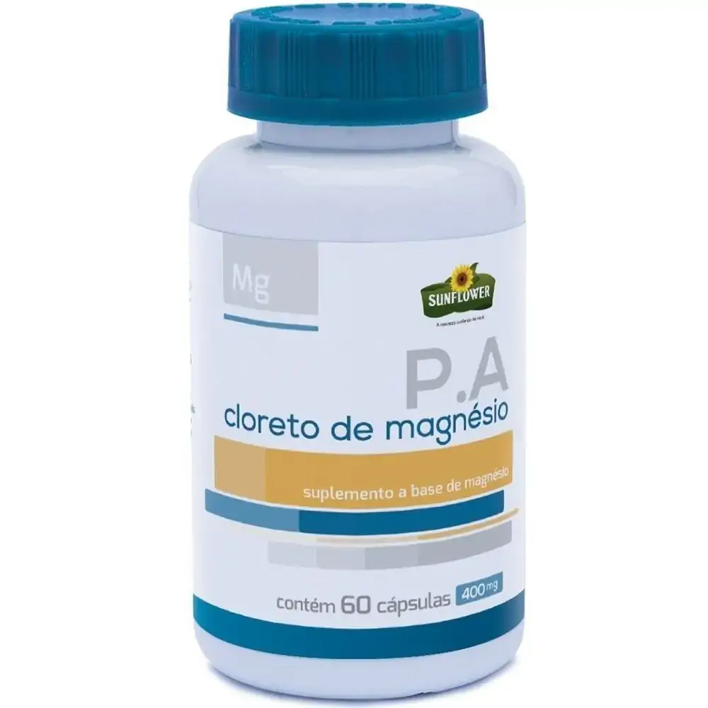 Cloreto De Magnesio Pa 400mg 60 Caps Sunflower