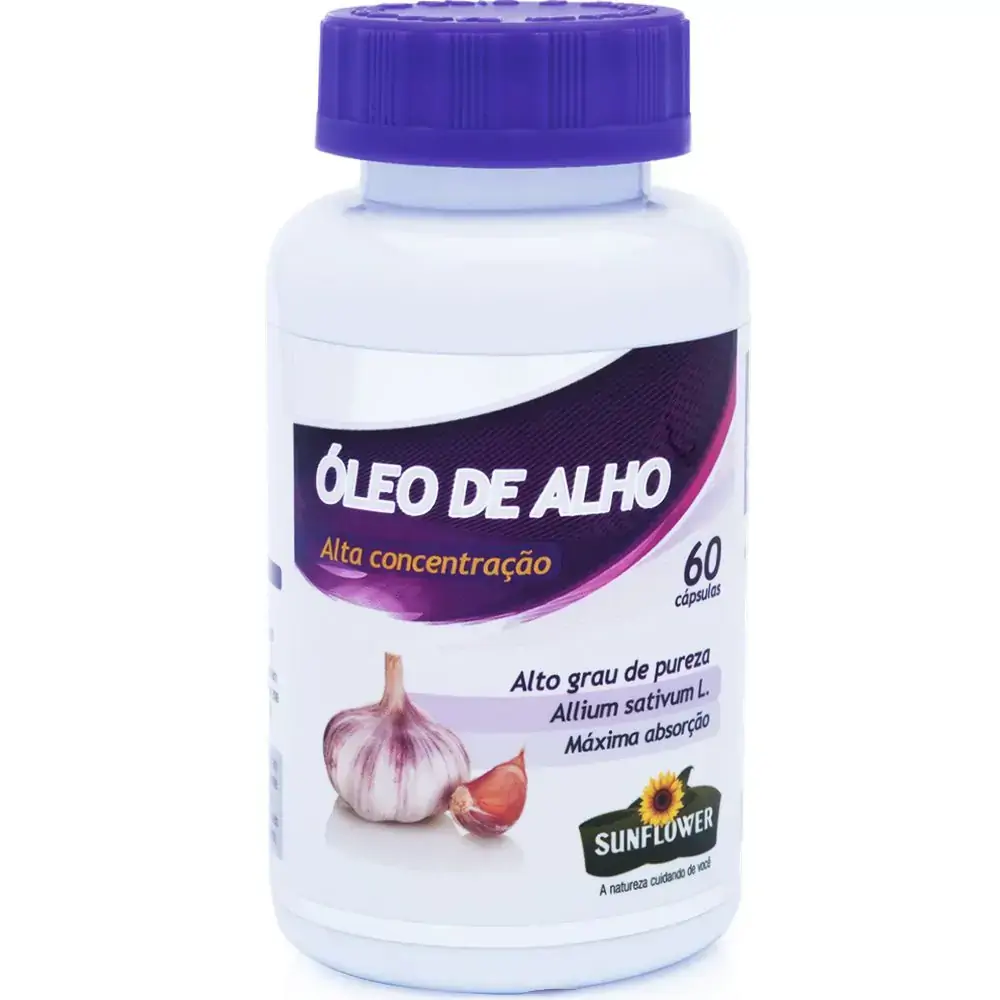 Oleo De Alho 60 Caps 500mg Sunflower
