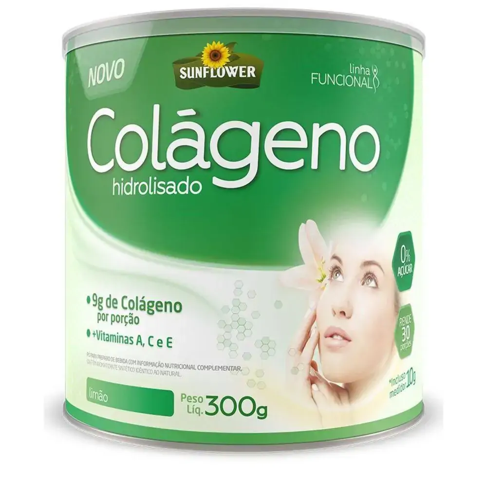 Colageno Hidrolisado Limao 300g Sunflower