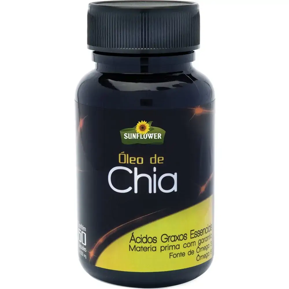 Oleo De Chia 60 Caps 1000mg Sunflower