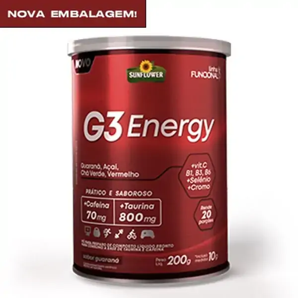 G3 Energy Sabor Guarana 200g Sunflower