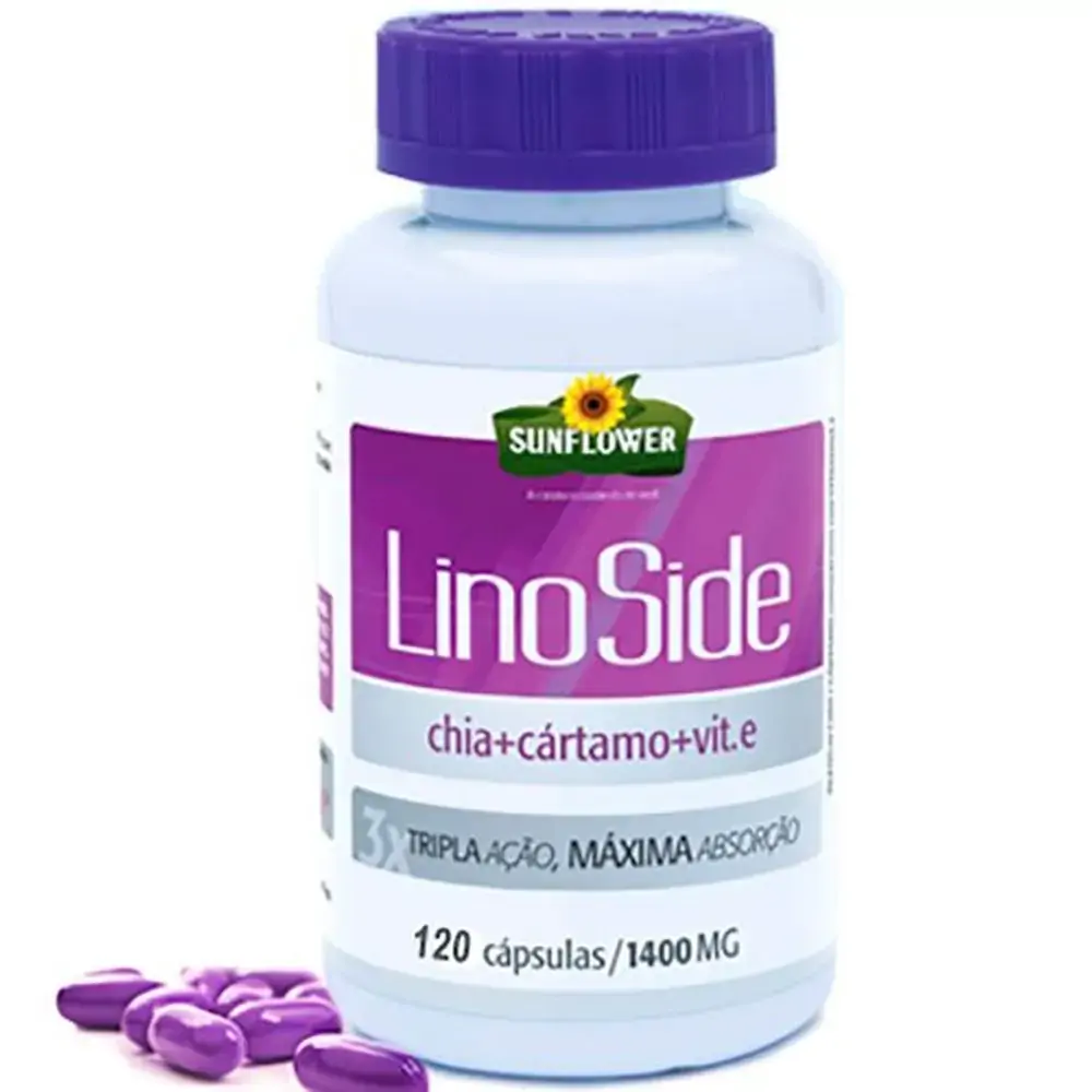 Lino Side Cartamo Chia Vit E 1,4 G 120 Caps Sunflower