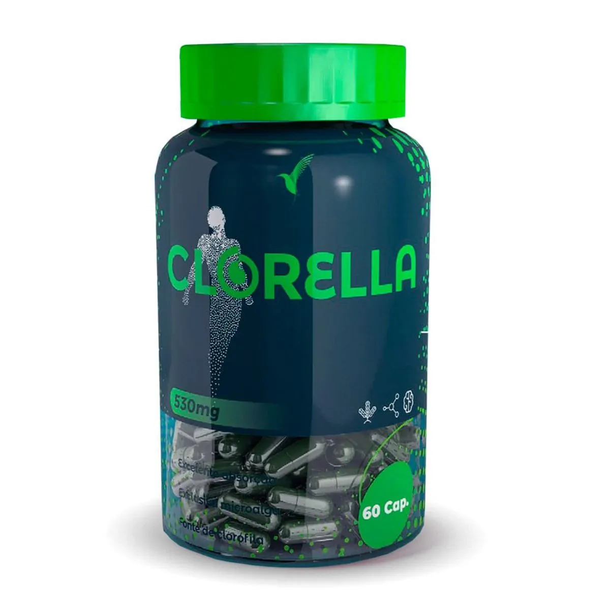 CLORELLA - 20 DIAS - 60 CÁPSULAS + TRIPLE ÔMEGA: ÔMEGA 3, 6 E 9 - 30 DIAS - 60 CÁPSULAS