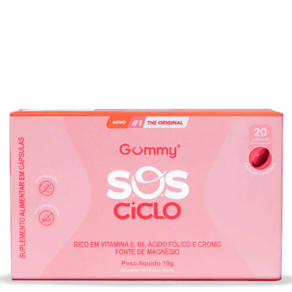 Complemento Alimentar Gummy SOS Ciclo 20 Cápsulas
