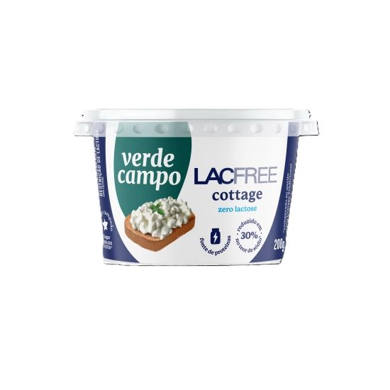 Queijo Cottage Zero Lactose Verde Campo Lacfree Pote 200g