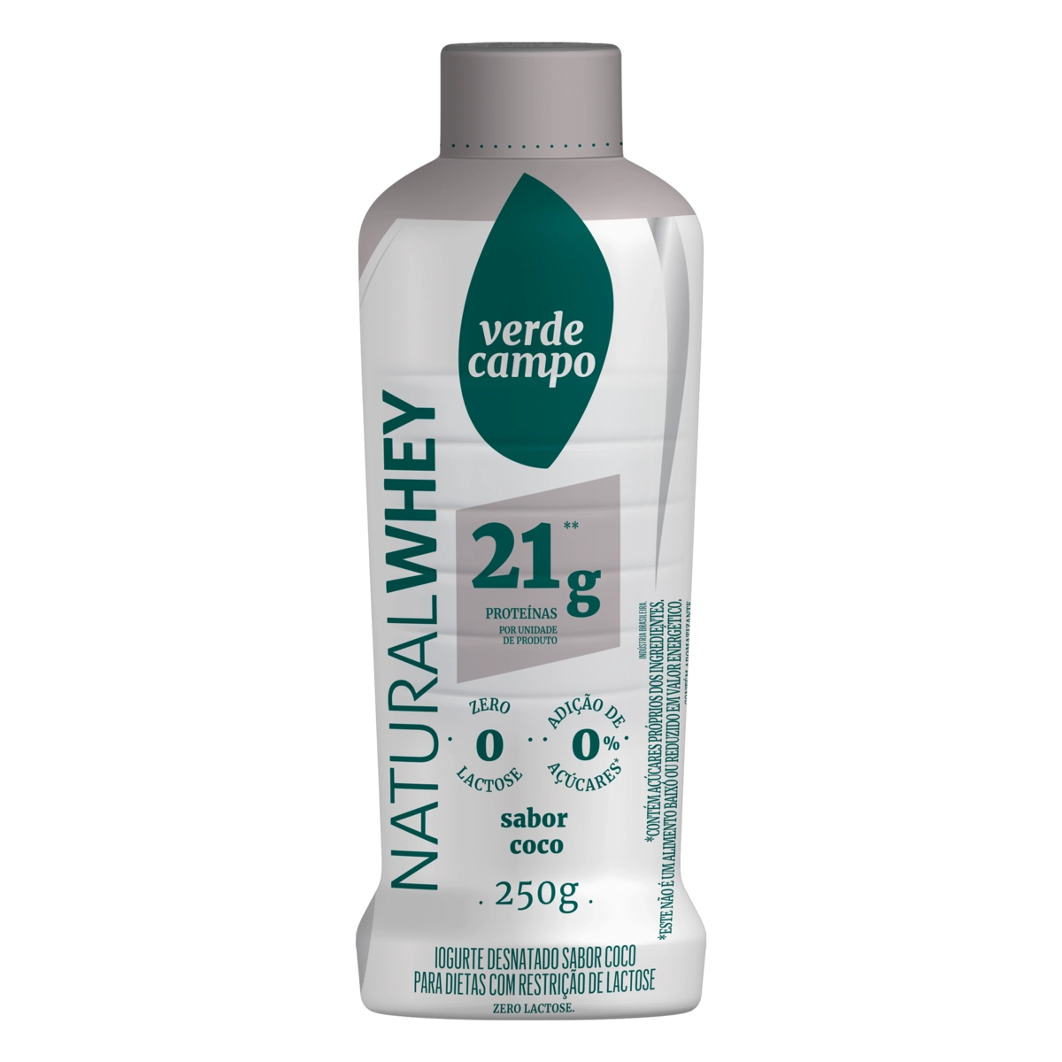 Iogurte Líquido Natural Whey VERDE CAMPO Coco Pote 250g