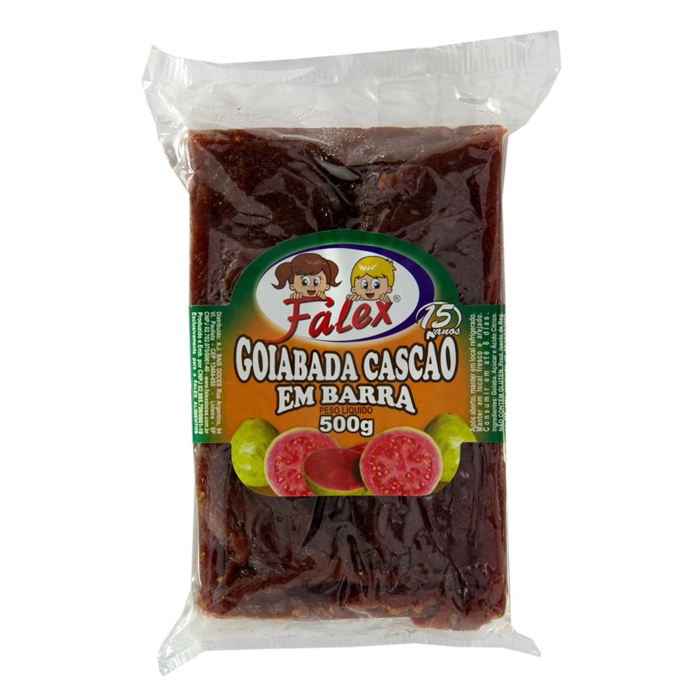 Goiabada Cascao Falex 500g Barra