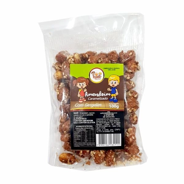 Amendoim Caramelizado C/ Gergelim 100g