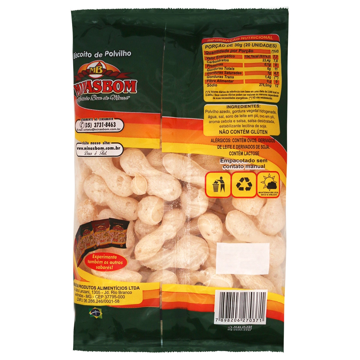 Biscoito Polvilho Minas Bom Queijo