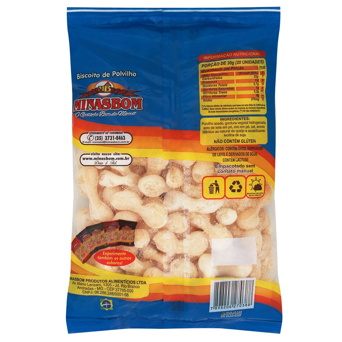 Biscoito Polvilho Minas Bom Queijo