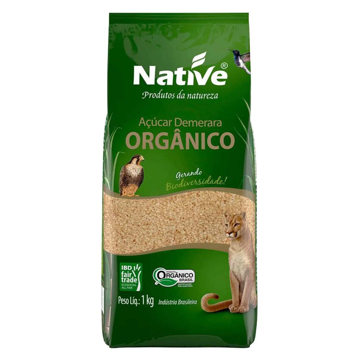 Açúcar Demerara Orgânico Native 1Kg