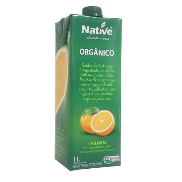 Suco Orgânico de Laranja NATIVE 1 Litro